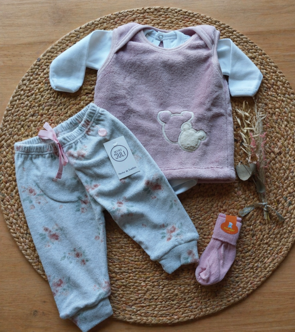 Chaleco de plush Rosa