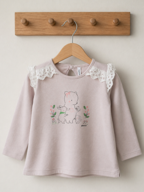 Remera Osito con broderie