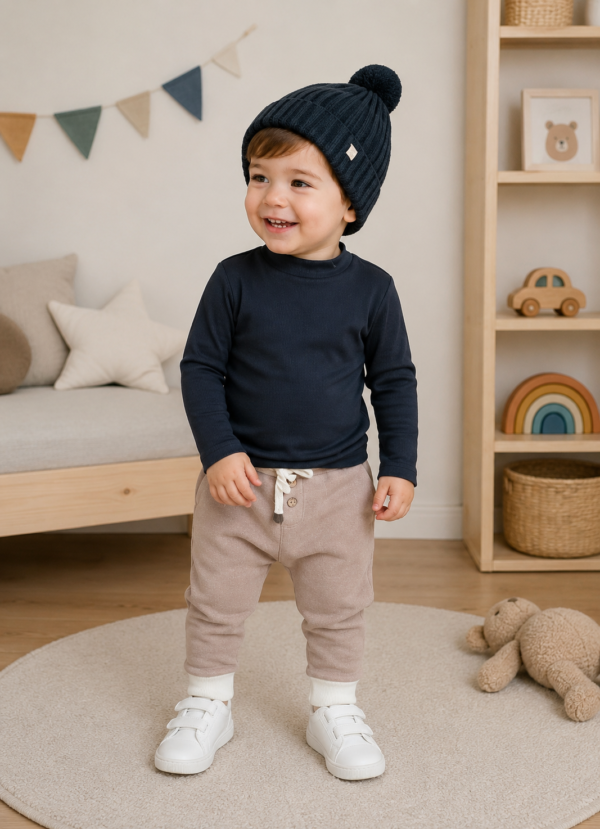 Media Polera negra Mini Juli