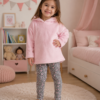 Calza slim print pink glitter