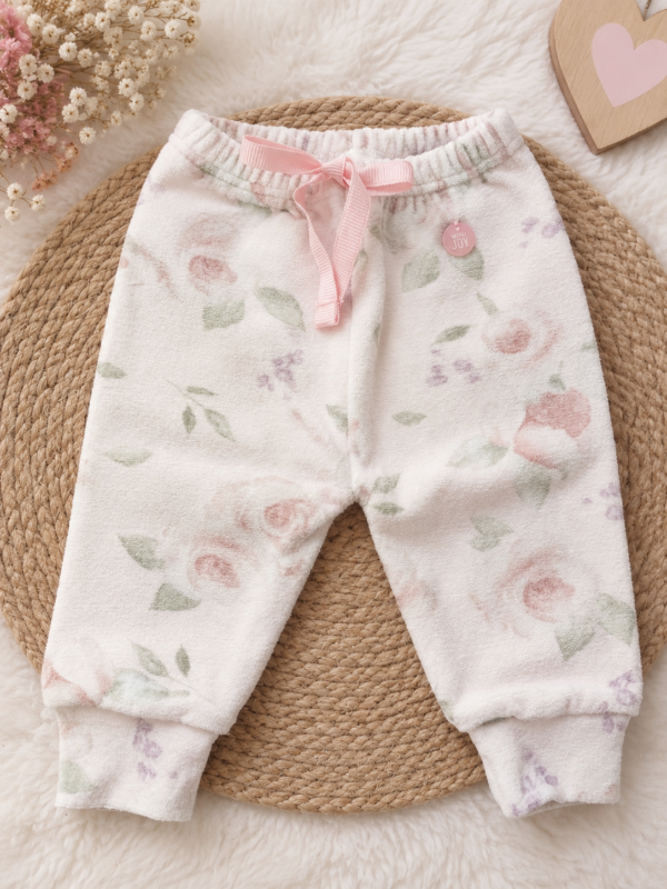 Pantalón plush flores